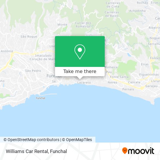 Williams Car Rental mapa