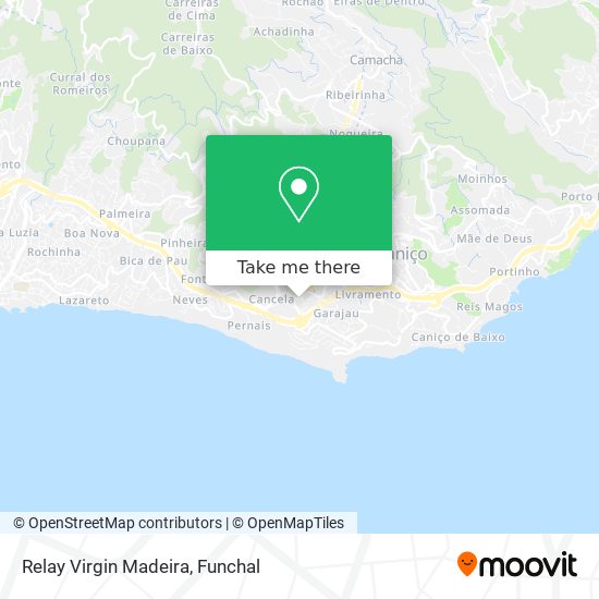 Relay Virgin Madeira mapa