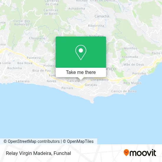 Relay Virgin Madeira map