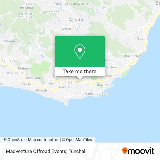 Madventure Offroad Events map