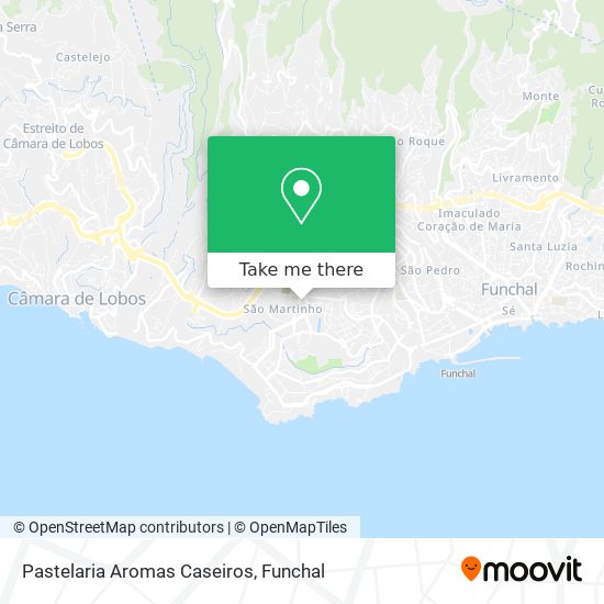 Pastelaria Aromas Caseiros mapa