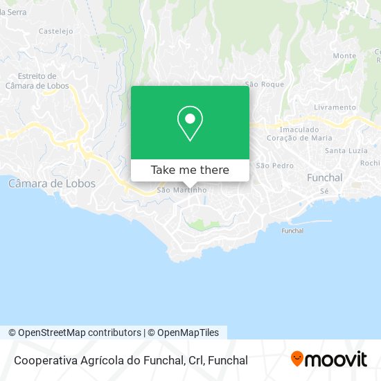 Cooperativa Agrícola do Funchal, Crl mapa