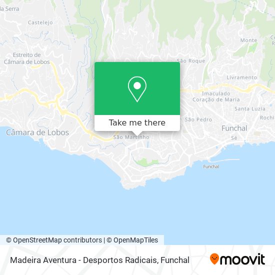 Madeira Aventura - Desportos Radicais mapa