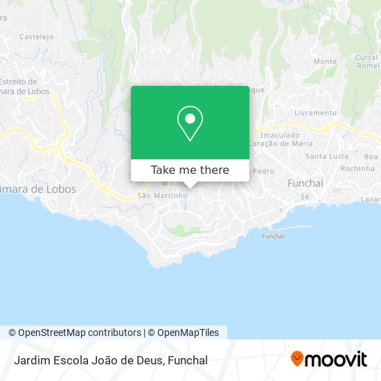 Jardim Escola João de Deus mapa