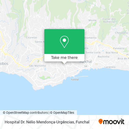 Hospital Dr. Nélio Mendonça-Urgências map