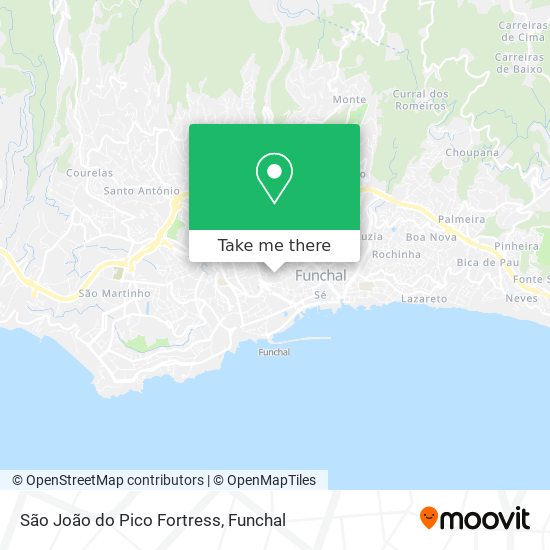 São João do Pico Fortress map