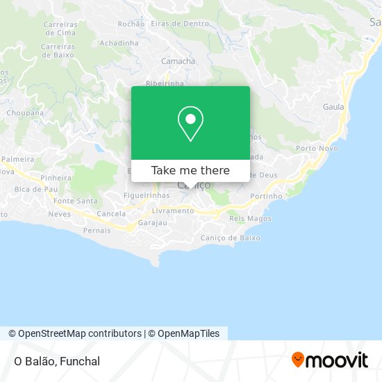 O Balão mapa