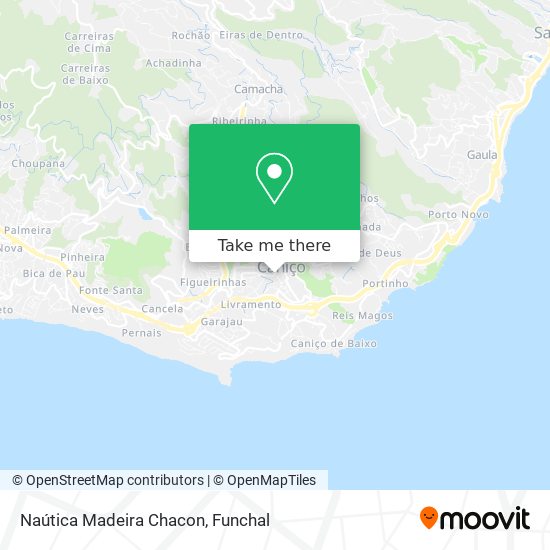 Naútica Madeira Chacon map