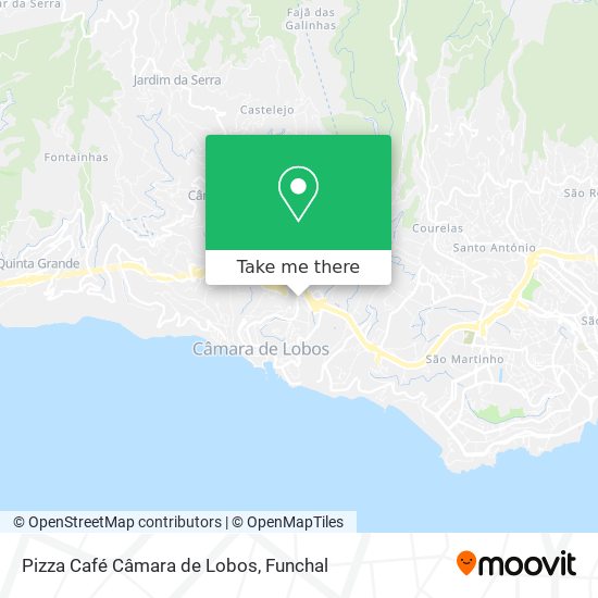Pizza Café Câmara de Lobos map