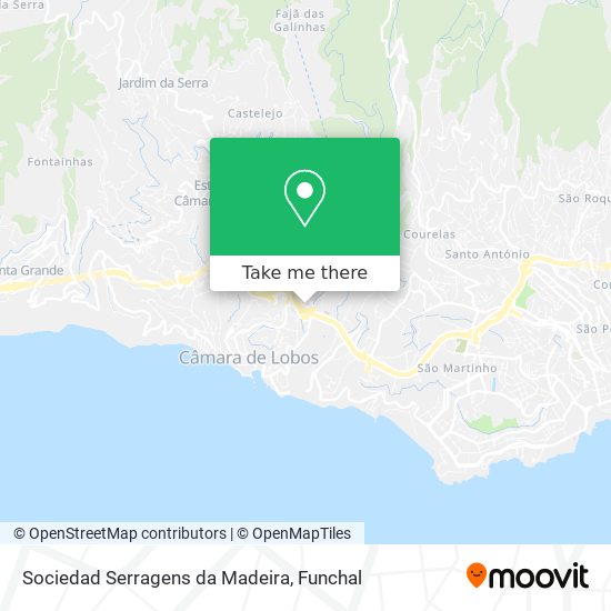 Sociedad Serragens da Madeira mapa