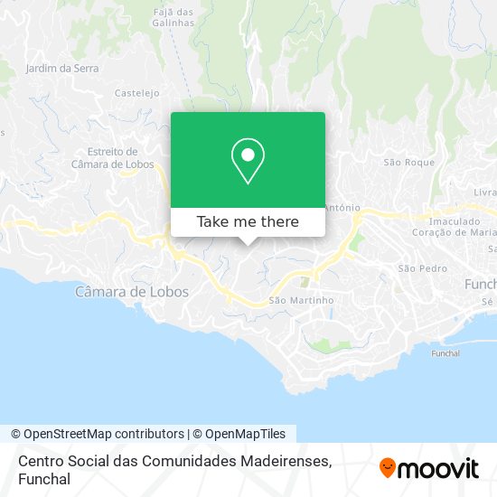 Centro Social das Comunidades Madeirenses mapa