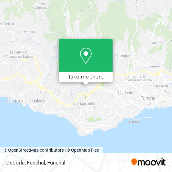 Deborla, Funchal map