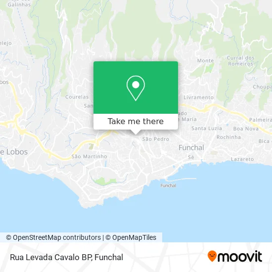 Rua Levada Cavalo BP map