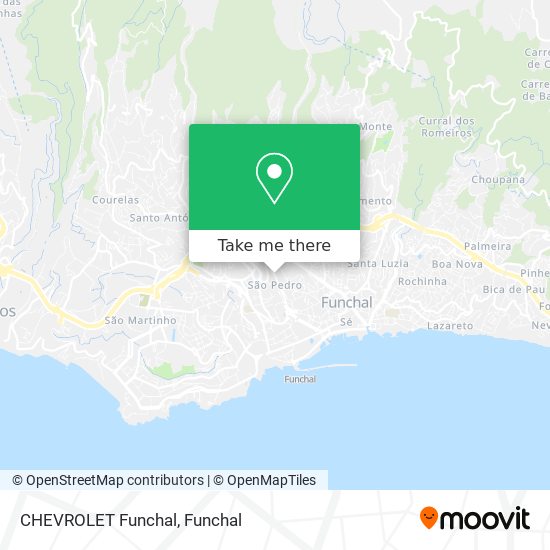 CHEVROLET Funchal mapa