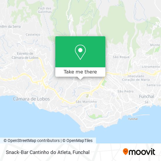 Snack-Bar Cantinho do Atleta map
