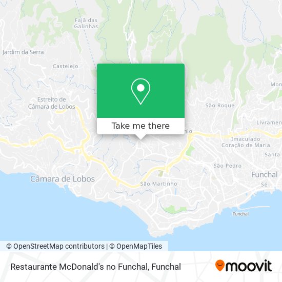 Restaurante McDonald's no Funchal map