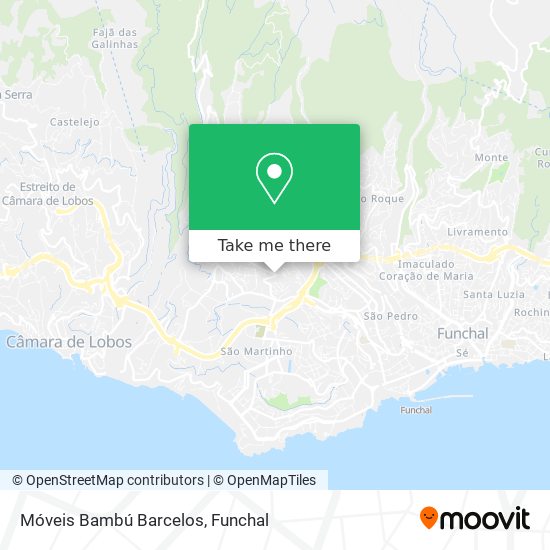 Móveis Bambú Barcelos mapa