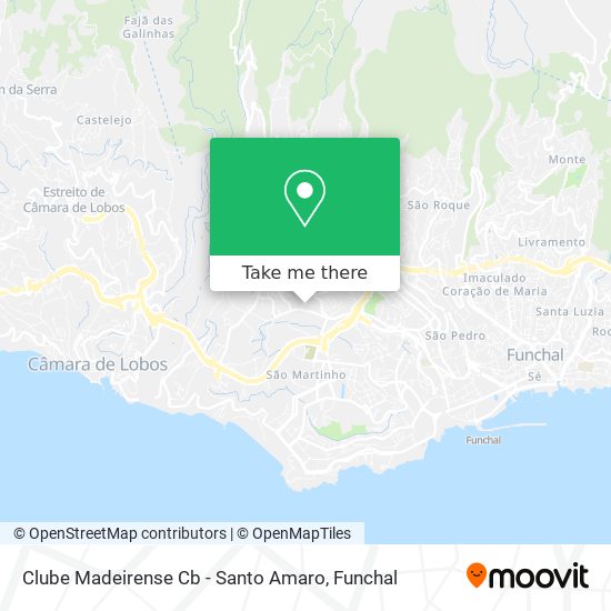 Clube Madeirense Cb - Santo Amaro map