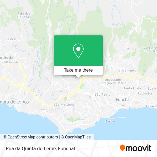 Rua da Quinta do Leme map