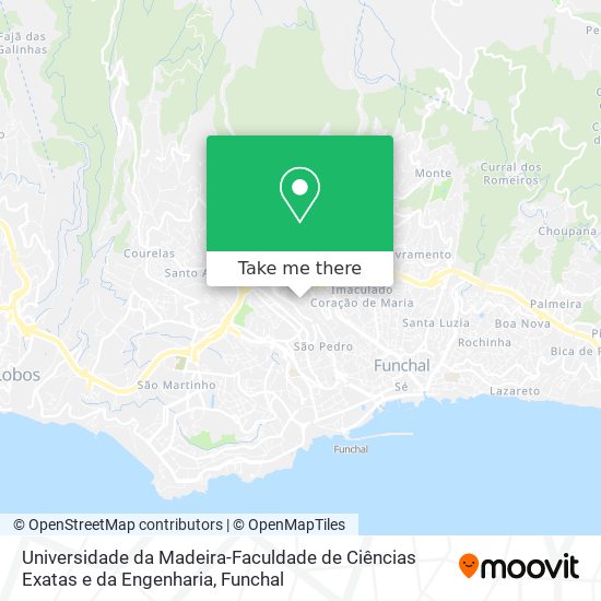 Universidade da Madeira-Faculdade de Ciências Exatas e da Engenharia map