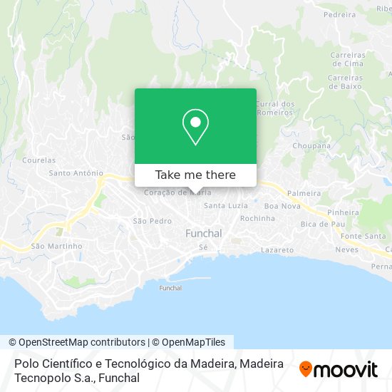 Polo Científico e Tecnológico da Madeira, Madeira Tecnopolo S.a. map