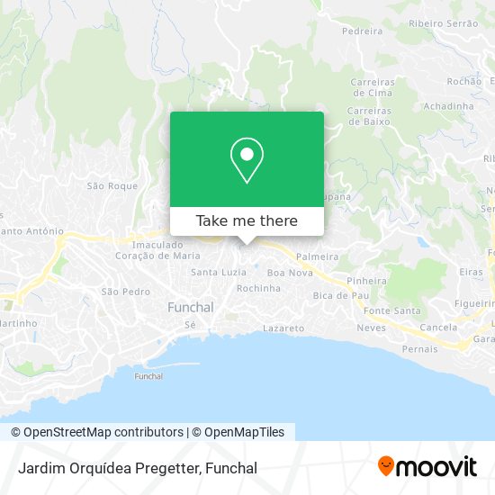 Jardim Orquídea Pregetter mapa