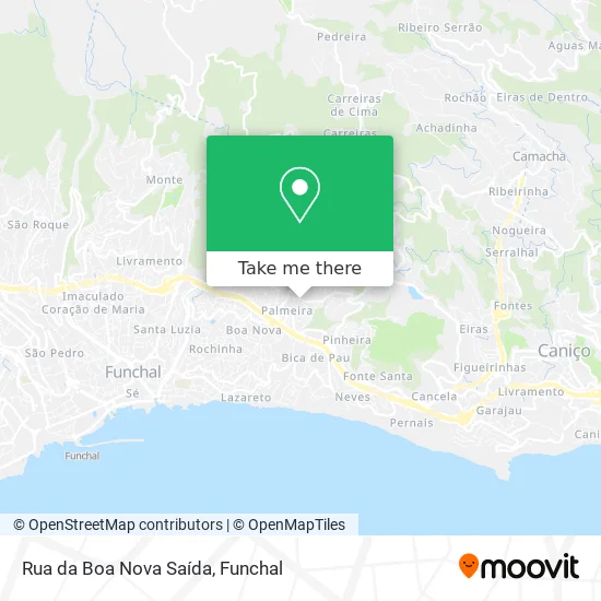 Rua da Boa Nova Saída map