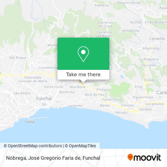Nóbrega, José Gregório Faria de map