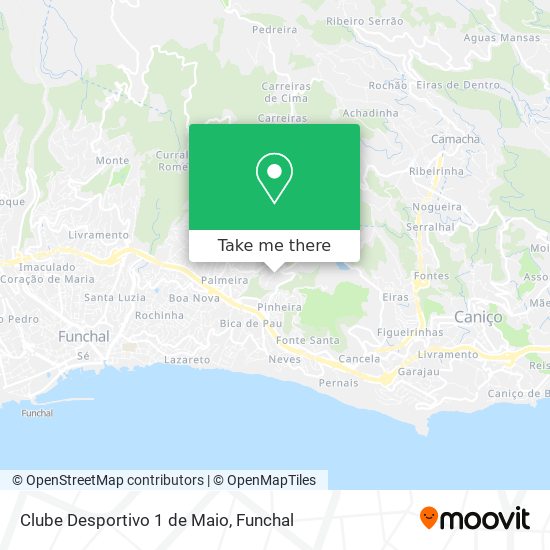 Clube Desportivo 1 de Maio mapa