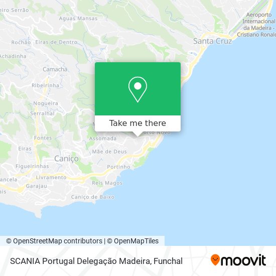 SCANIA Portugal Delegação Madeira map