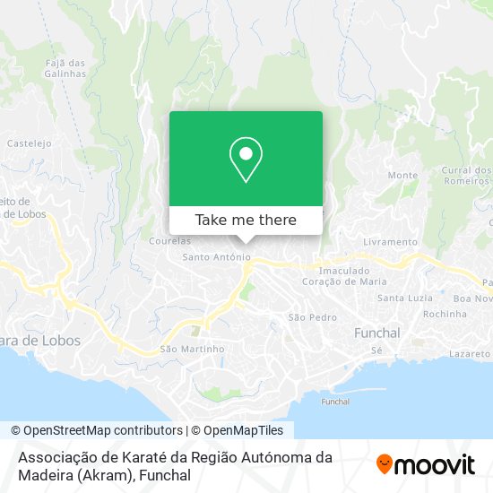 Associação de Karaté da Região Autónoma da Madeira (Akram) map