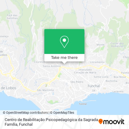 Centro de Reabilitação Psicopedagógica da Sagrada Família mapa