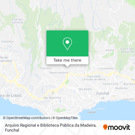 Arquivo Regional e Biblioteca Pública da Madeira map