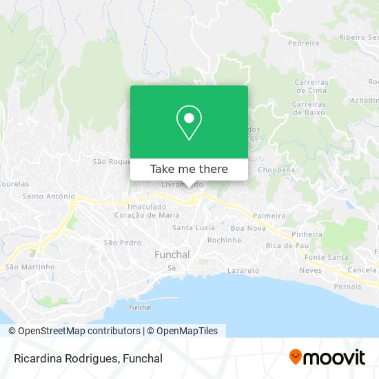 Ricardina Rodrigues mapa