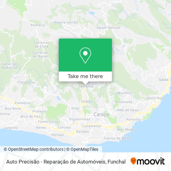 Auto Precisão - Reparação de Automóveis mapa