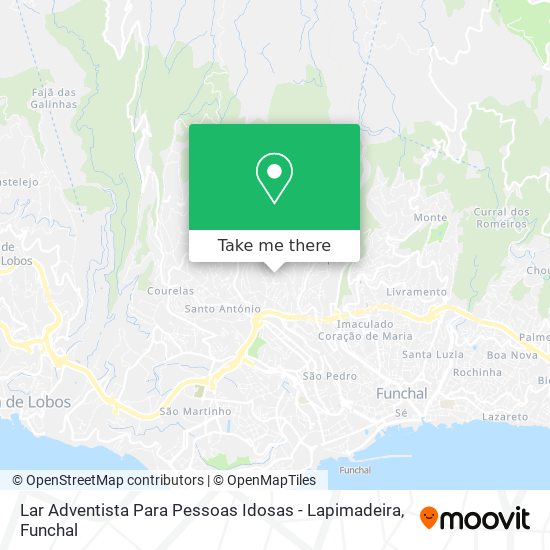 Lar Adventista Para Pessoas Idosas - Lapimadeira map