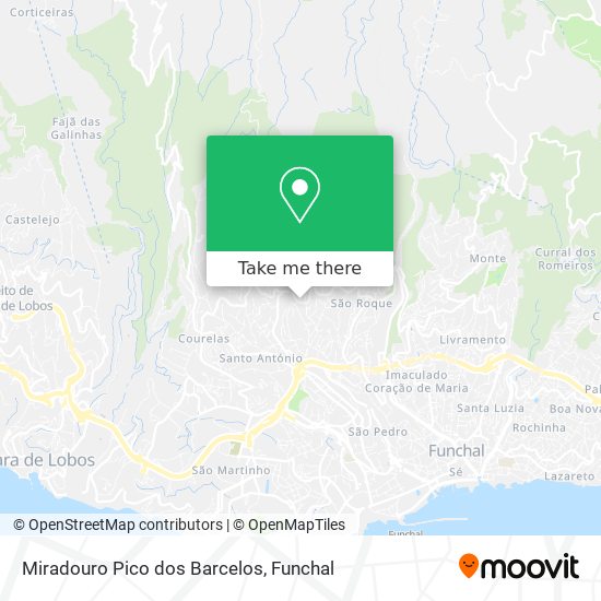 Miradouro Pico dos Barcelos map