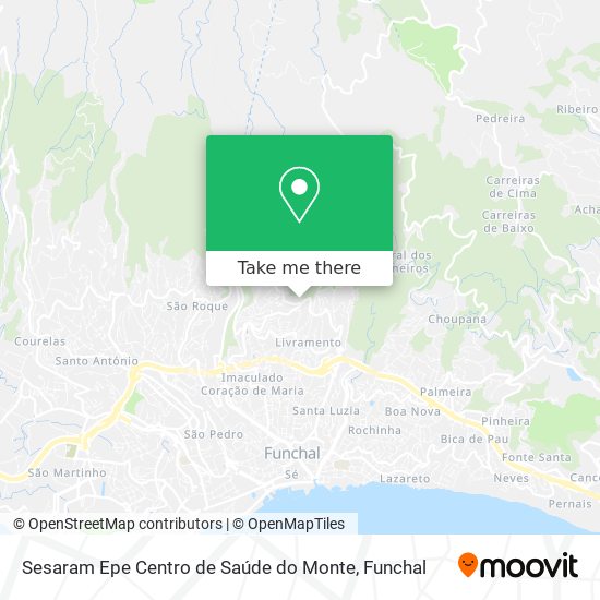 Sesaram Epe Centro de Saúde do Monte mapa