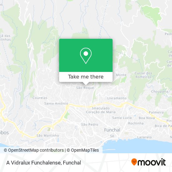 A Vidralux Funchalense map