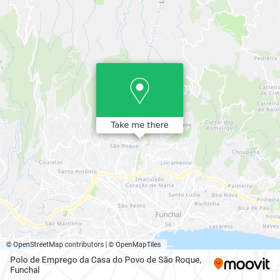 Polo de Emprego da Casa do Povo de São Roque mapa