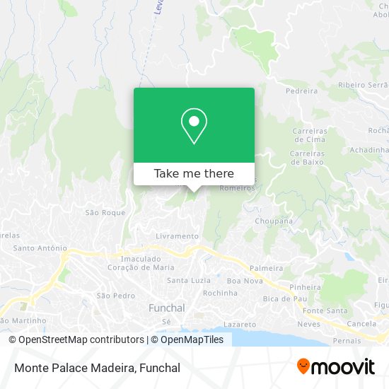 Monte Palace Madeira map