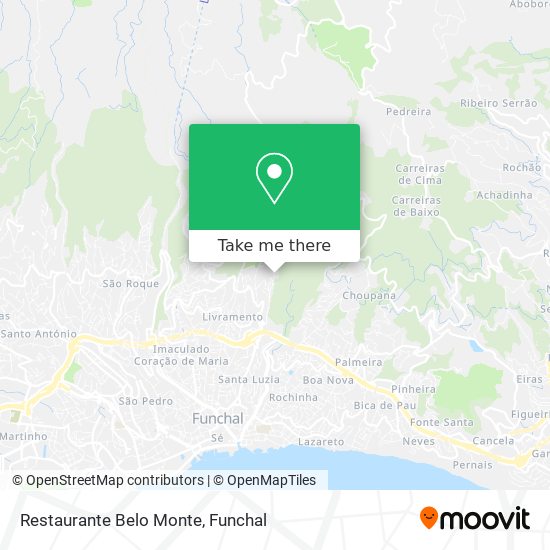 Restaurante Belo Monte mapa