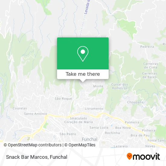 Snack Bar Marcos map