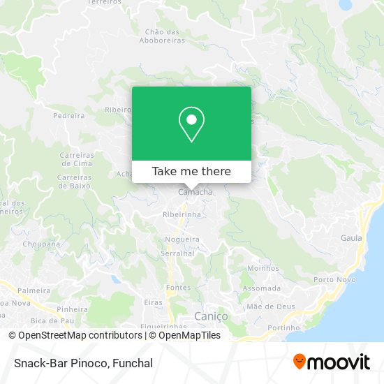Snack-Bar Pinoco mapa
