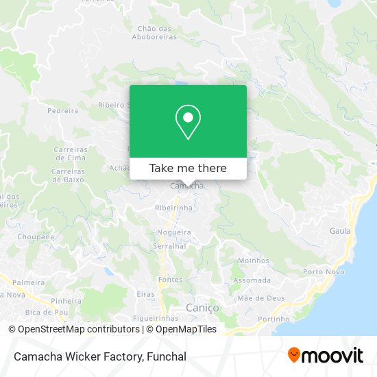 Camacha Wicker Factory map