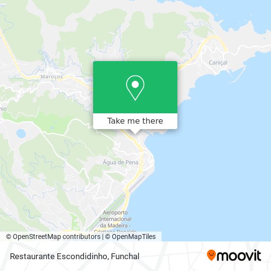 Restaurante Escondidinho mapa