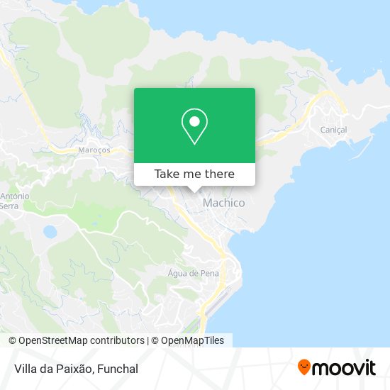Villa da Paixão mapa