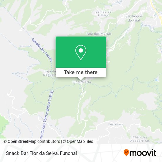 Snack Bar Flor da Selva map