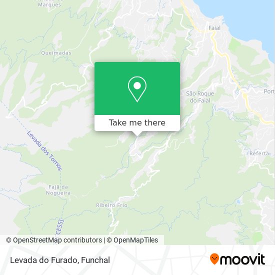 Levada do Furado mapa