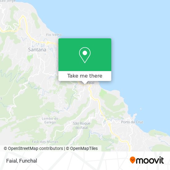 Faial mapa